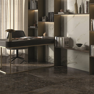Strata Golden Black Matte 24x48 Porcelain Tile
