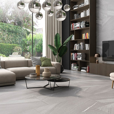 Travertine Touch Pearl Matte 24x24 Porcelain Tile