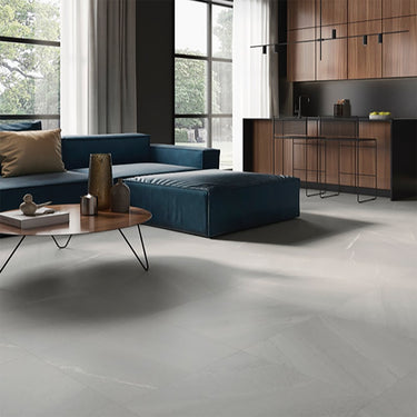 Travertine Touch White Matte 24x24 Porcelain Tile