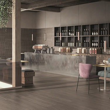 Travertine Touch Dark Grey Matte 12x24 Porcelain Tile