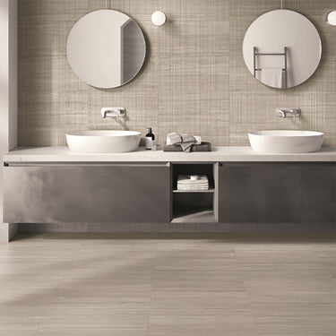 Travertine Touch Grey Matte 24x48 Porcelain Tile