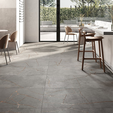 Fractura Darkness Matte 24x48 Porcelain Tile