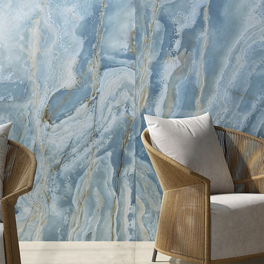 Opalia Onyx Cobalt Blue Glossy 24x48 Porcelain Tile