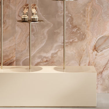Opalia Onyx Pink Glossy 24x48 Porcelain Tile