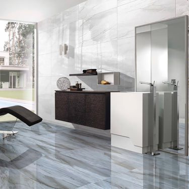 Lumina Blue Glossy 24x48 Porcelain Tile