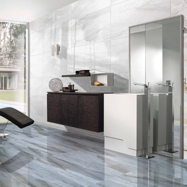 Lumina White Gold Décor Glossy 24x48 Porcelain Tile