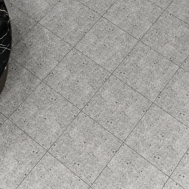 Terrazzo Silver Macro Chip Matte 24x24 Porcelain Tile