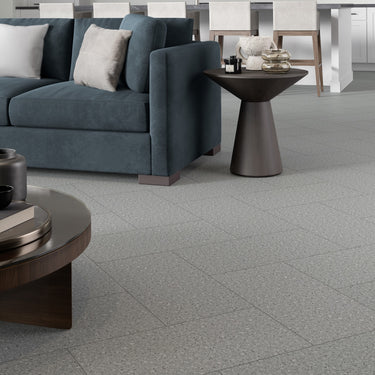 Terrazzo Silver Micro Chip Matte 12x24 Porcelain Tile