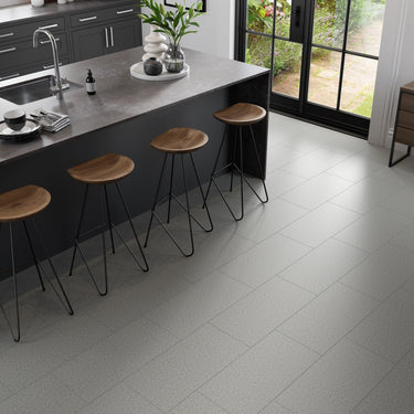Terrazzo White Micro Chip Matte 12x24 Porcelain Tile