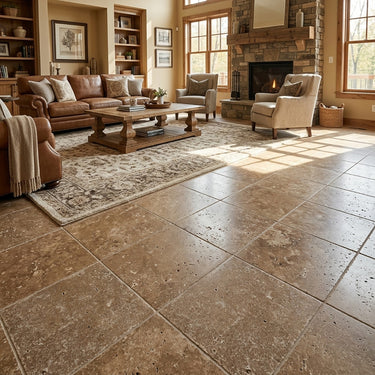 Noce Tumbled 12x12 Travertine Tile