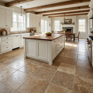 Noce Tumbled 18x18 Travertine Tile