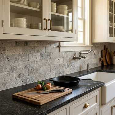 Silver Tumbled 3x6 Travertine Tile