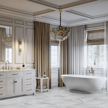 Calacatta Venosa Gold Click Lock 12X24 Luxury Vinyl Tile