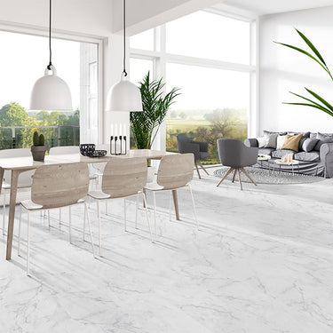 Carrara Avell Click Lock 12X24 Luxury Vinyl Tile